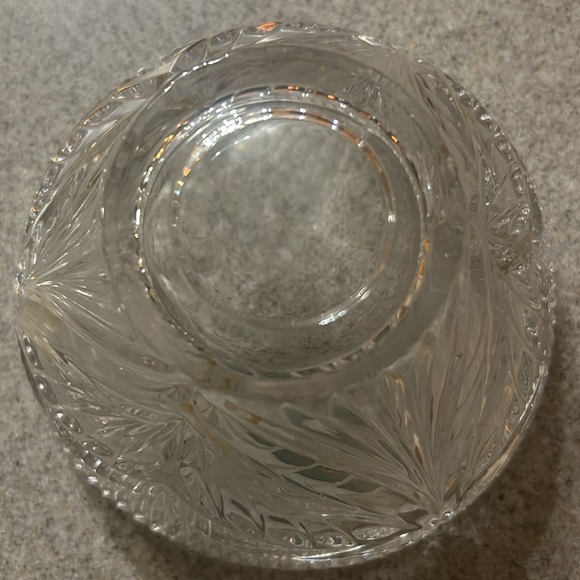 Anna Hutte Bleikristal Lead Crystal Glass Round Deep 6” bowl - Picture 3 of 5